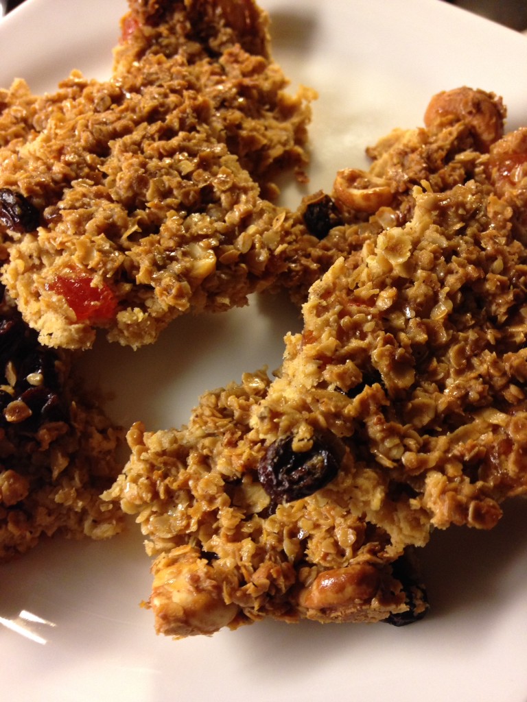 Holiday honey flapjacks