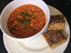 Soup and bread